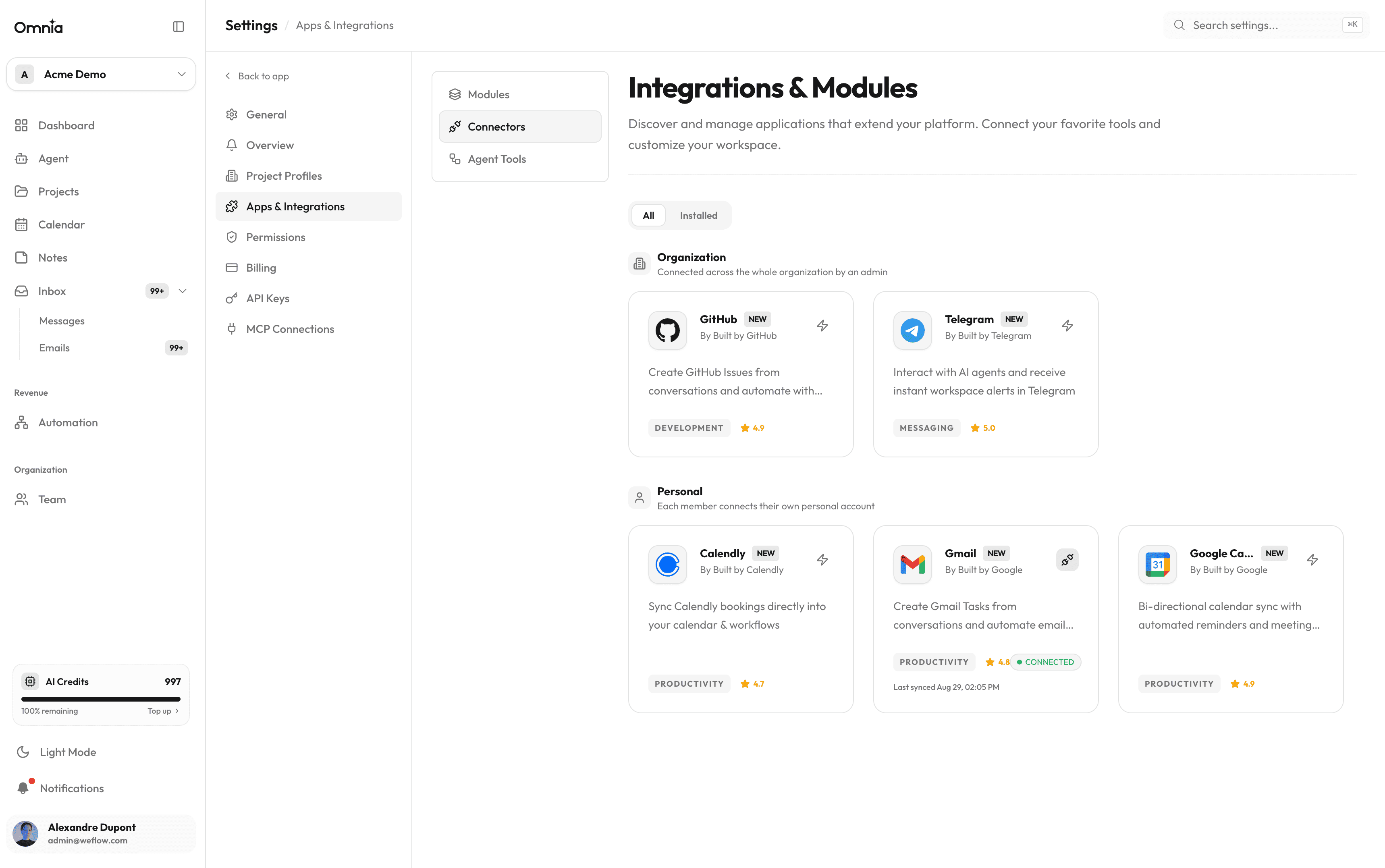 Apps & Integrations