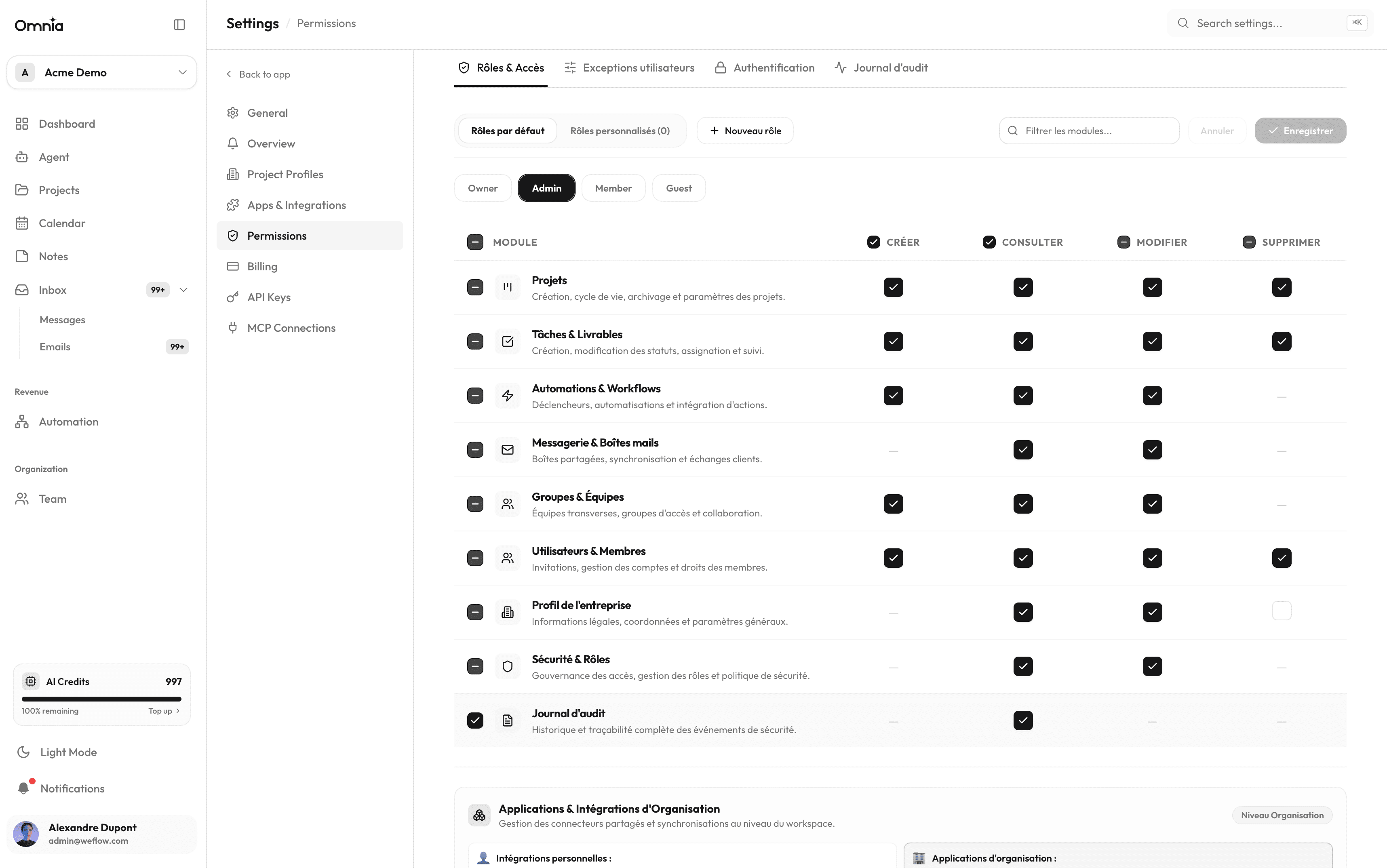 Roles, Teams & Permissions