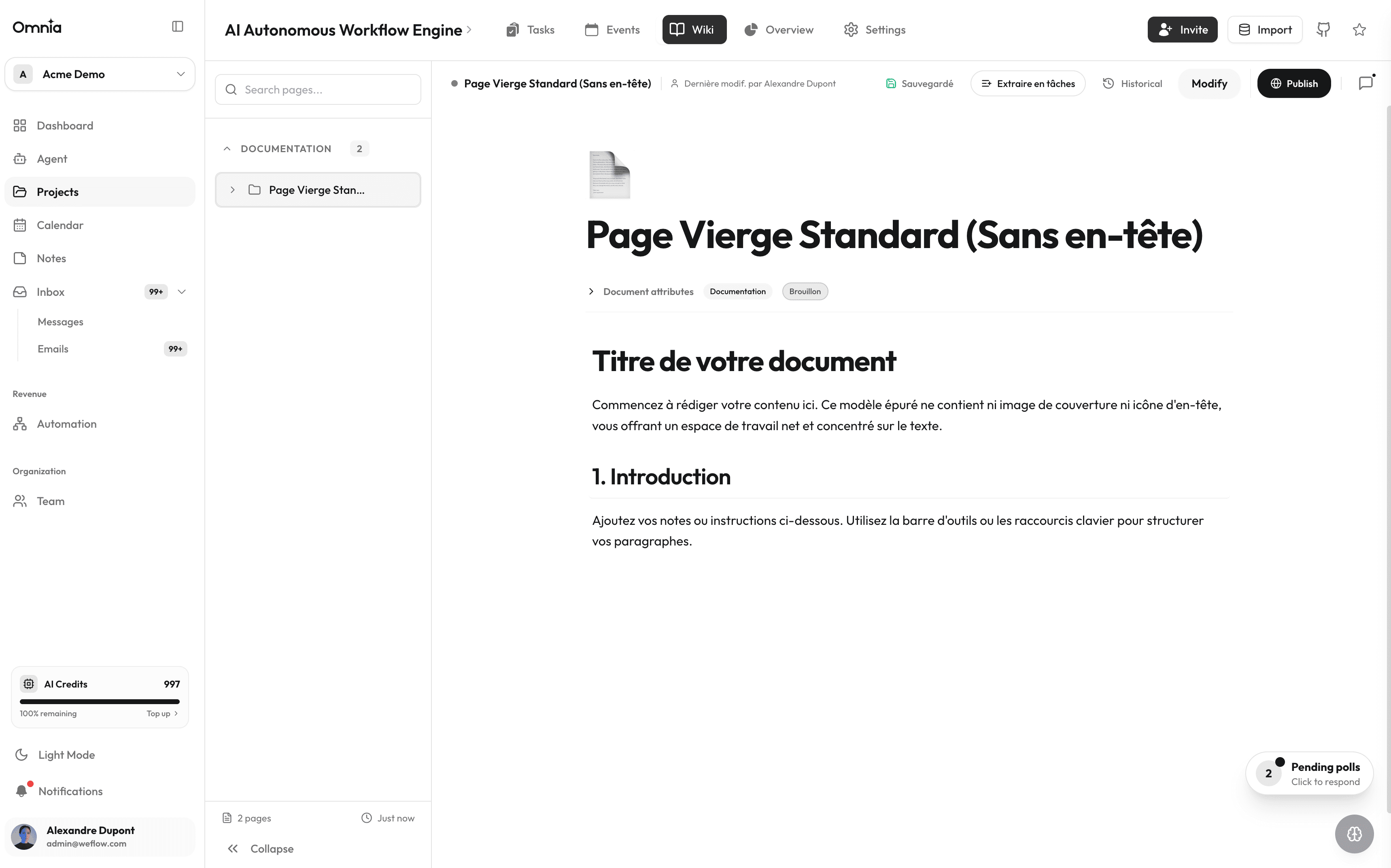 Integrated project wiki